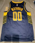 Maillot de Basket #00 Mathurin Indiana Pacers 22-23 Bleu Imprimé